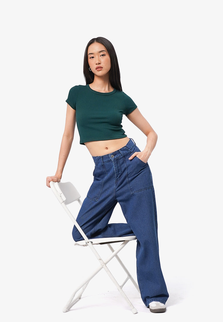 Double Pocket Denim Pants