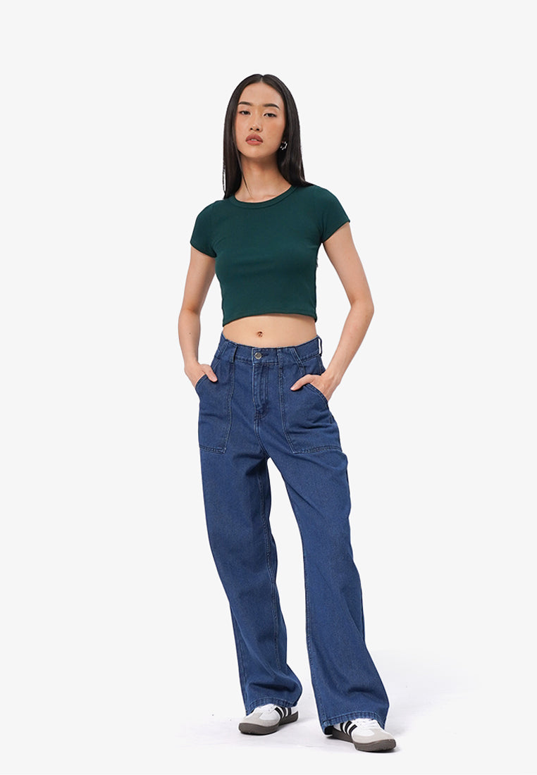 Double Pocket Denim Pants