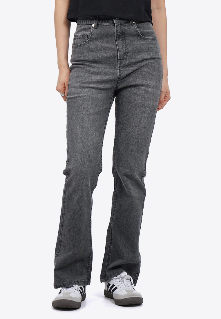 Regular Fit Flared Denim Pants
