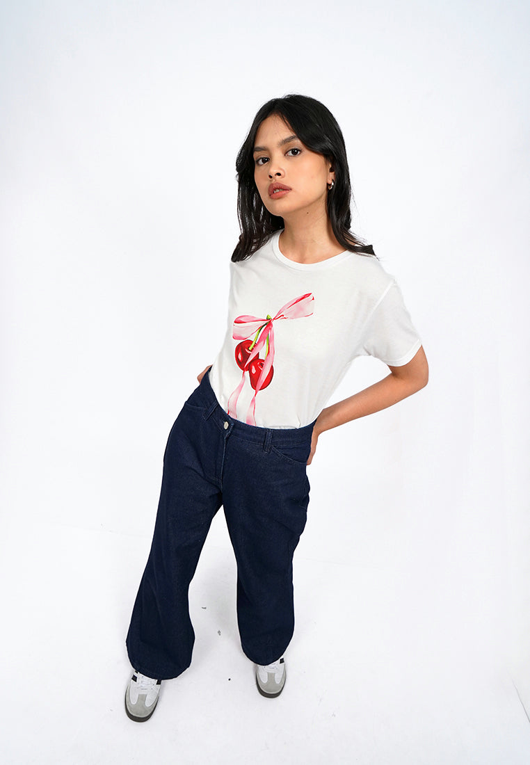 Mid Rise Bootcut Denim Pants