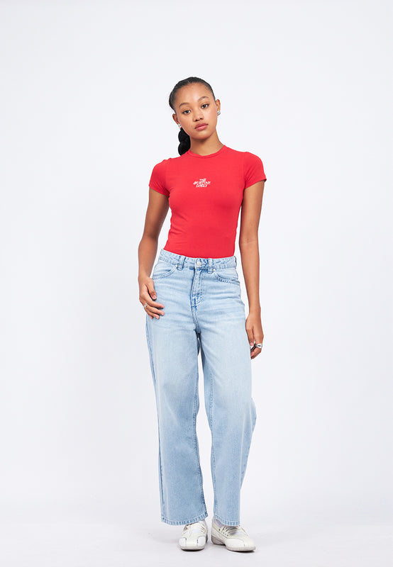 Straight Fit Denim Pants