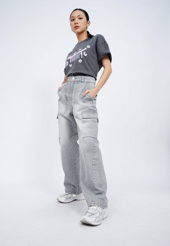 Barrel Cargo Denim Pants
