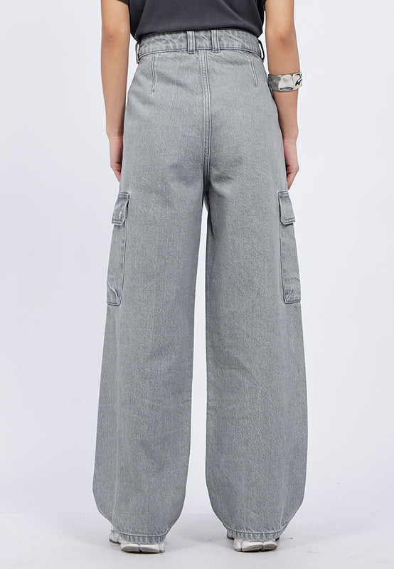 Barrel Cargo Denim Pants