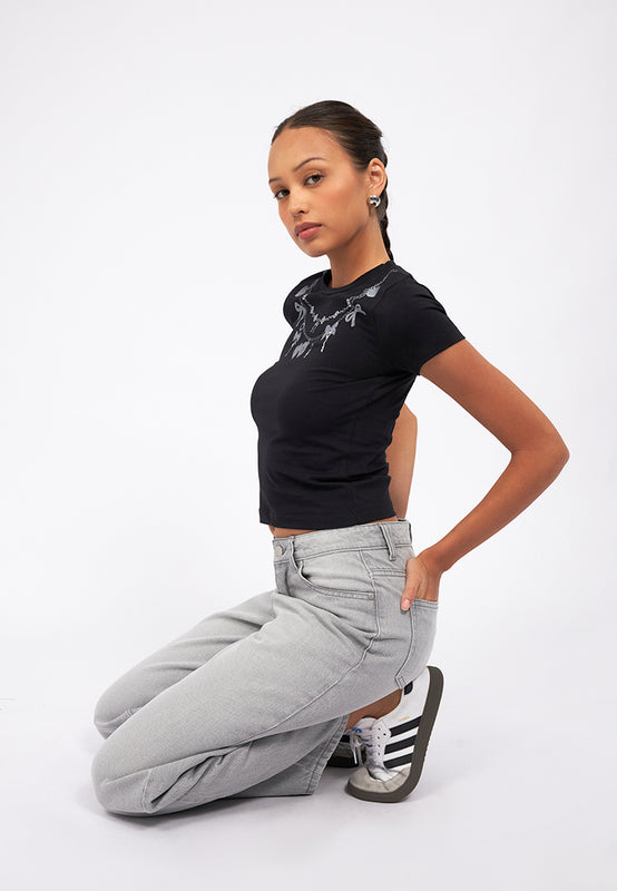 Straight Fit Denim Pants