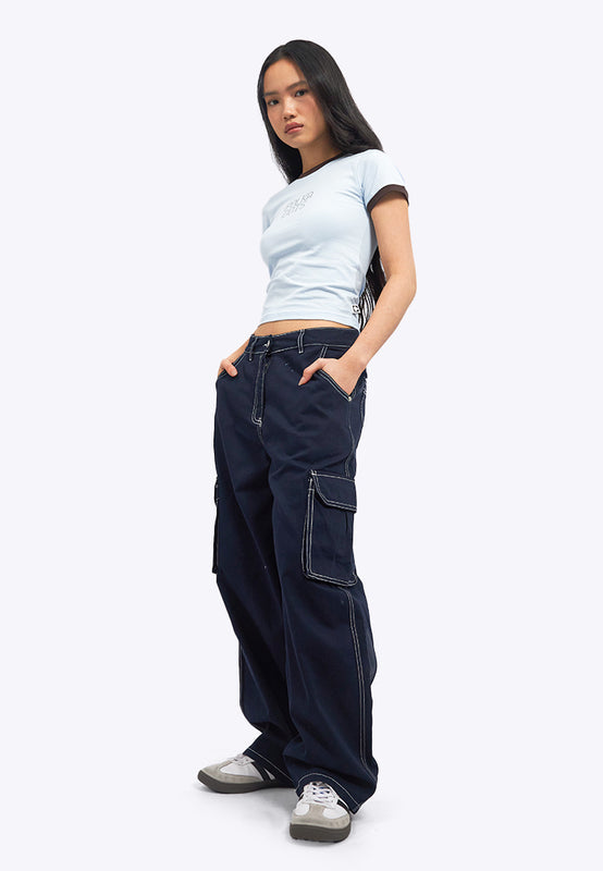 Utility Barrel Denim Pants