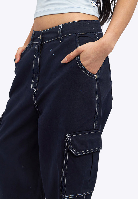 Utility Barrel Denim Pants