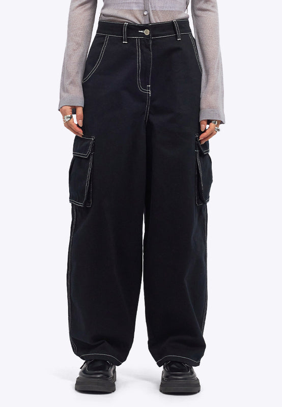 Utility Barrel Denim Pants