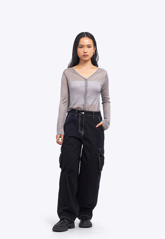 Utility Barrel Denim Pants