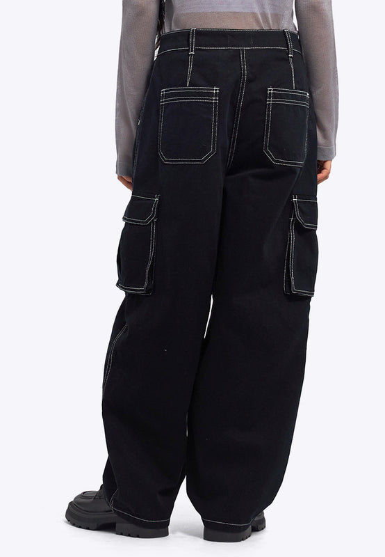 Utility Barrel Denim Pants
