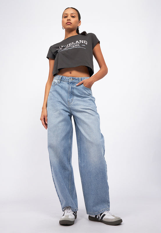 Barrel Denim Pants