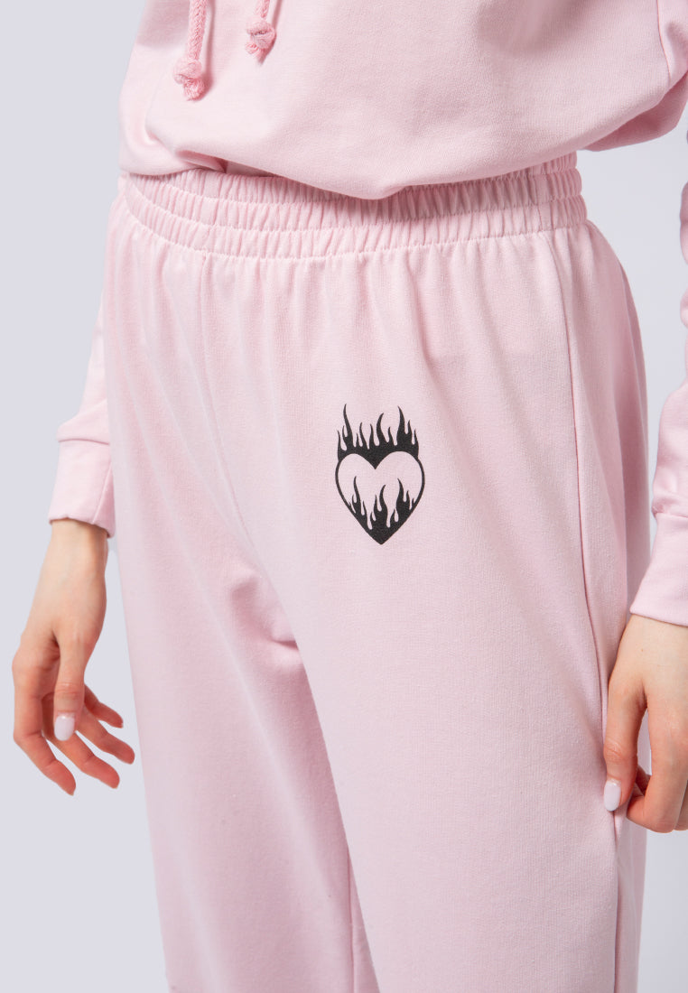 Jogger Pants with Print Details