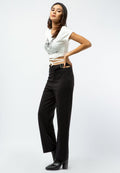 Cut Out Wide Leg Pants