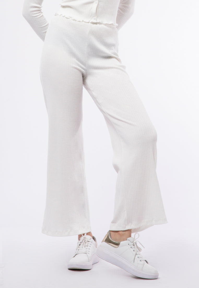Fitted Rib Long Pants