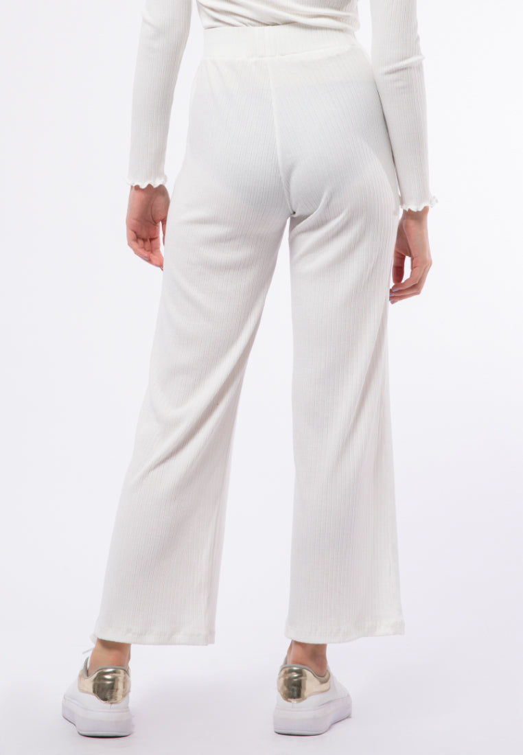 Fitted Rib Long Pants
