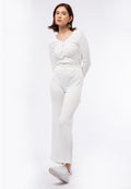 Fitted Rib Long Pants