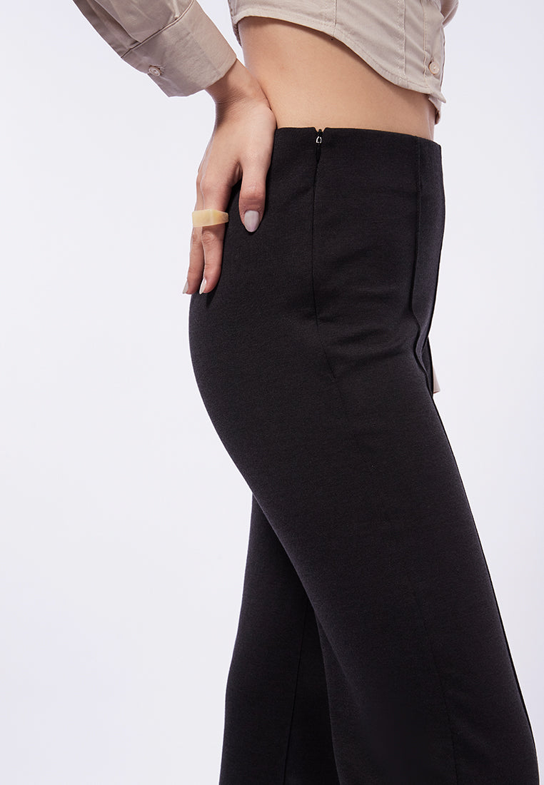 Flare Crease Leg Long Pants