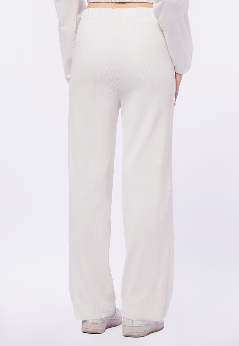 Wide Leg Rib Pants
