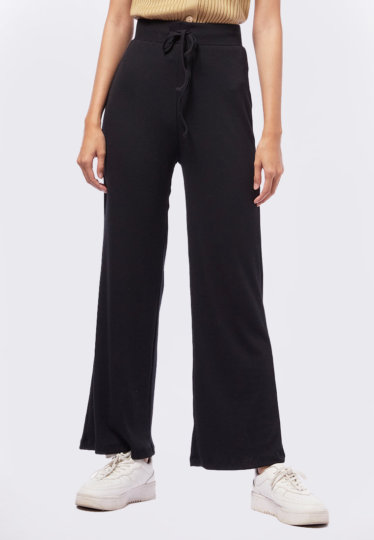 Drawstring Rib Trousers