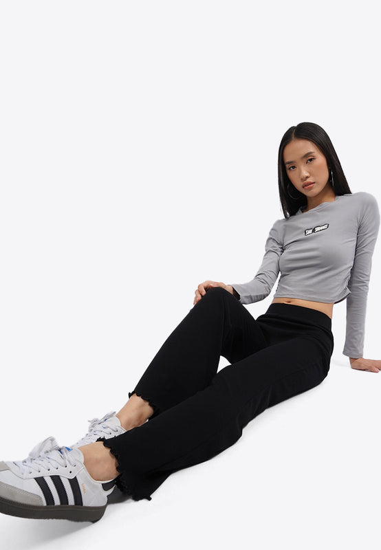 High Waist Rib Pants