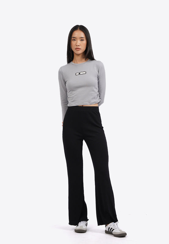 High Waist Rib Pants