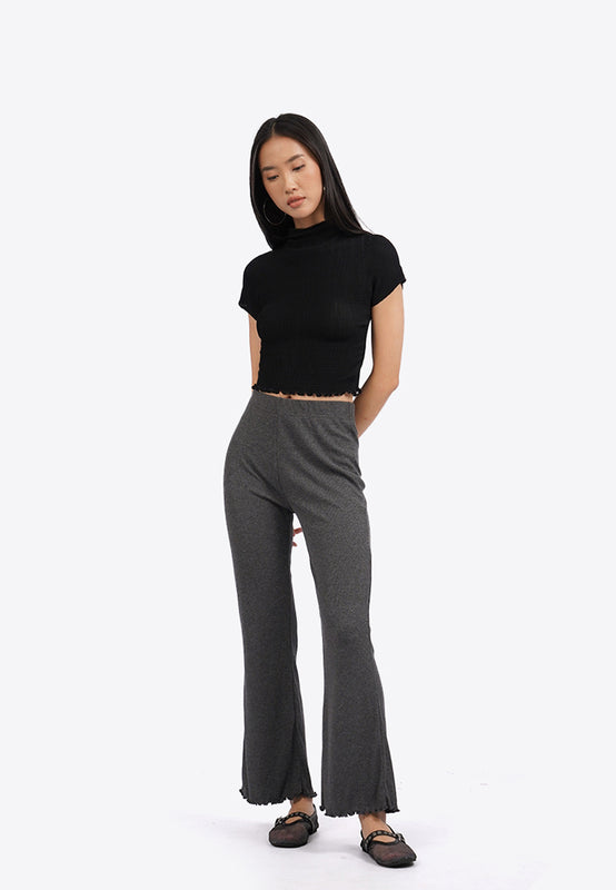 High Waist Rib Pants