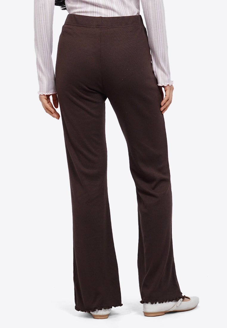 High Waist Ribbed Pants