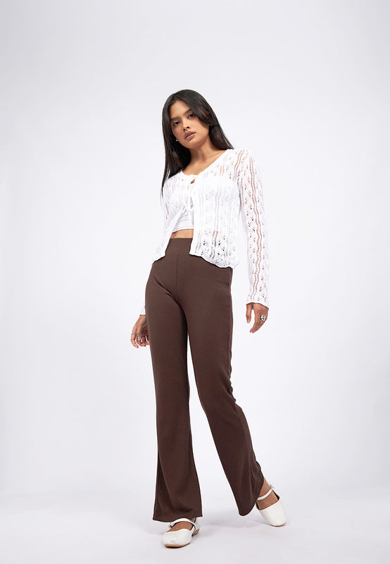 Flared Knit Pants