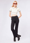 Flare Ribbed Long Pants