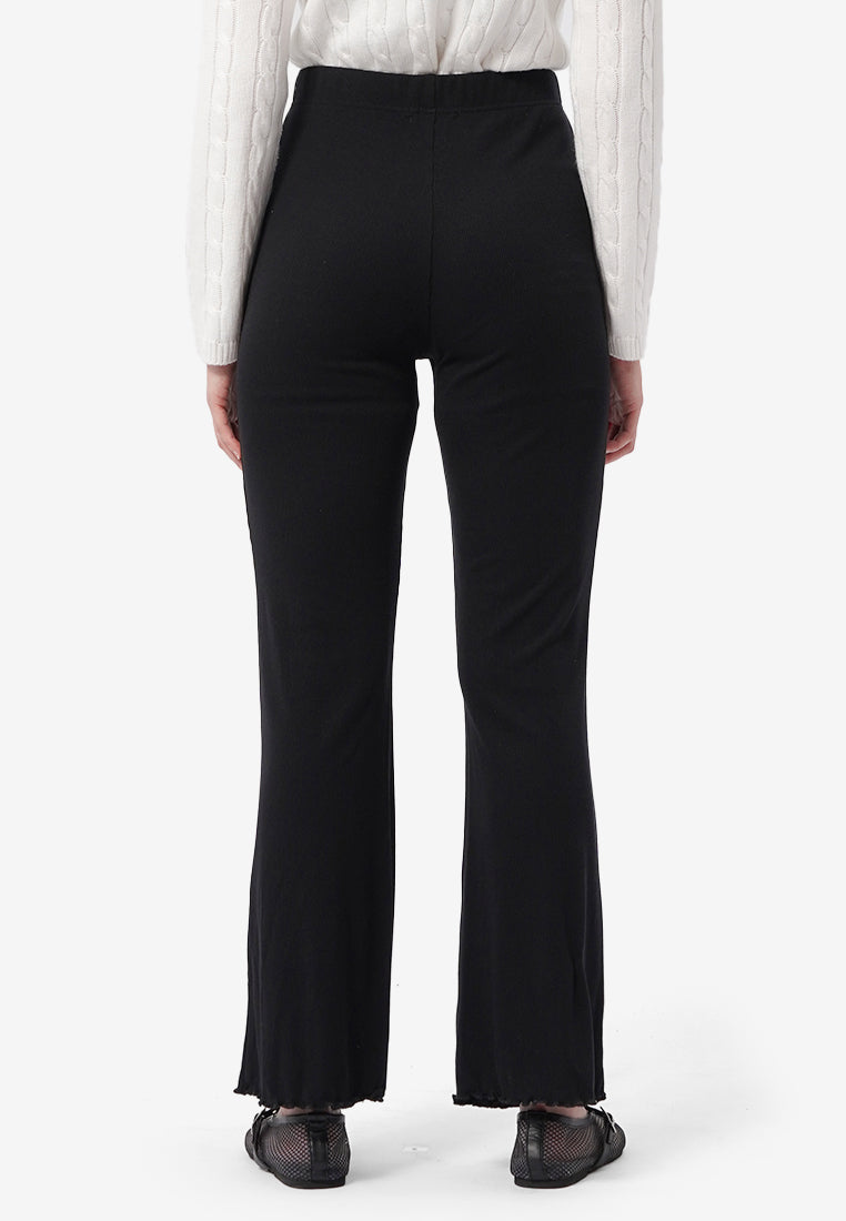 High Waist Ribbed Pants
