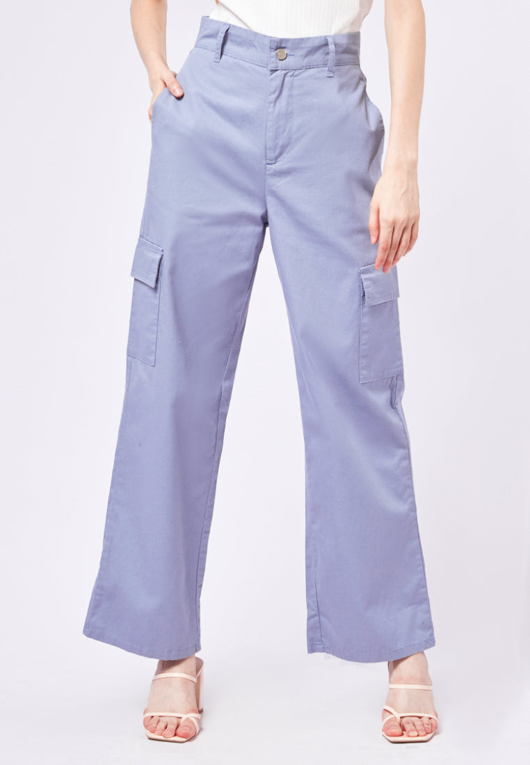 High Waist Wide Leg Trousers