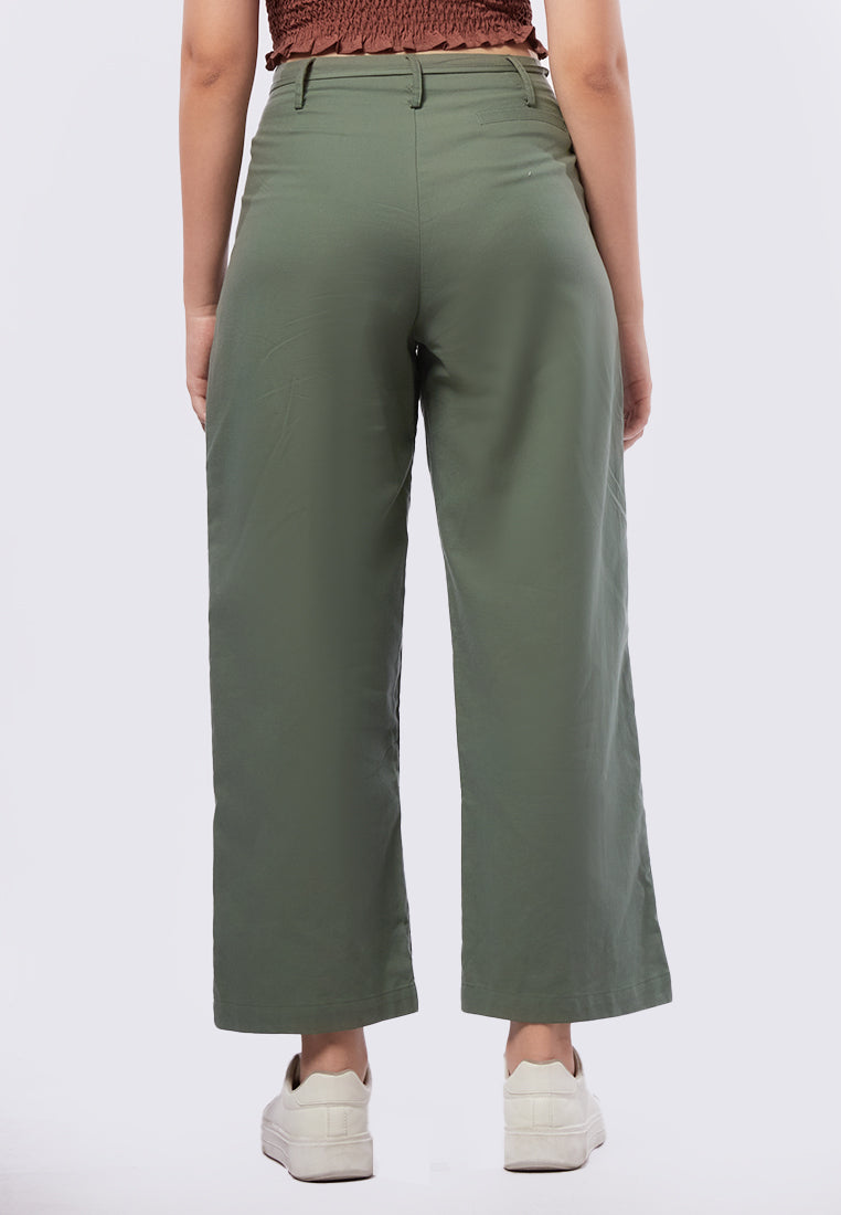 Regular Fit Wide Leg Trousers