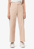 Tie Front Wide Leg Pants L.Brown