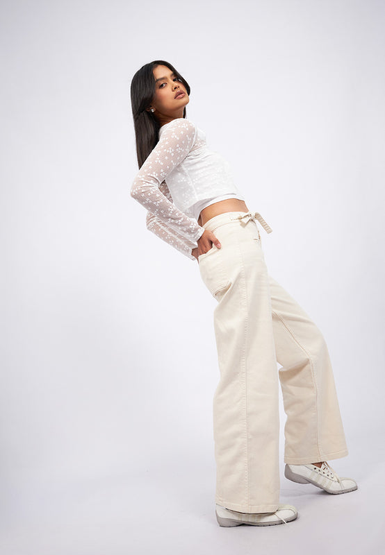 Strappy Straight Long Pants