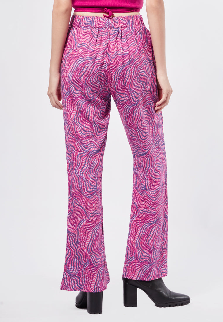 Printed Flare Pants