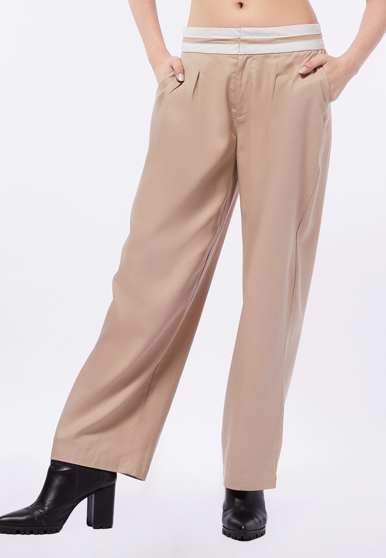 Trousers with Turndown Waist