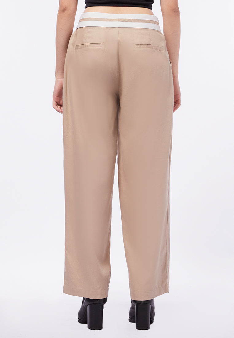 Trousers with Turndown Waist