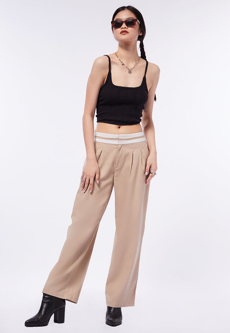Trousers with Turndown Waist