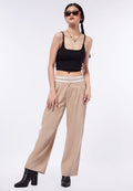 Trousers with Turndown Waist
