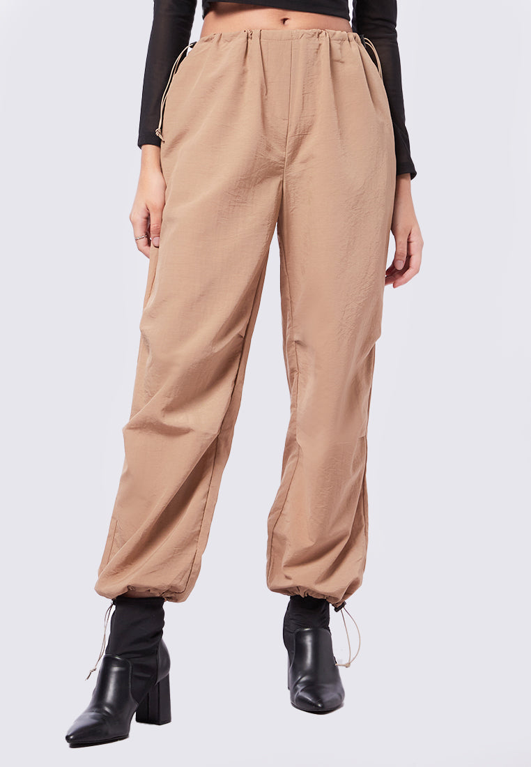 Parachute Pants with Drawstring Details