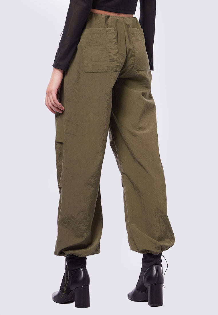 Parachute Pants with Drawstring Details