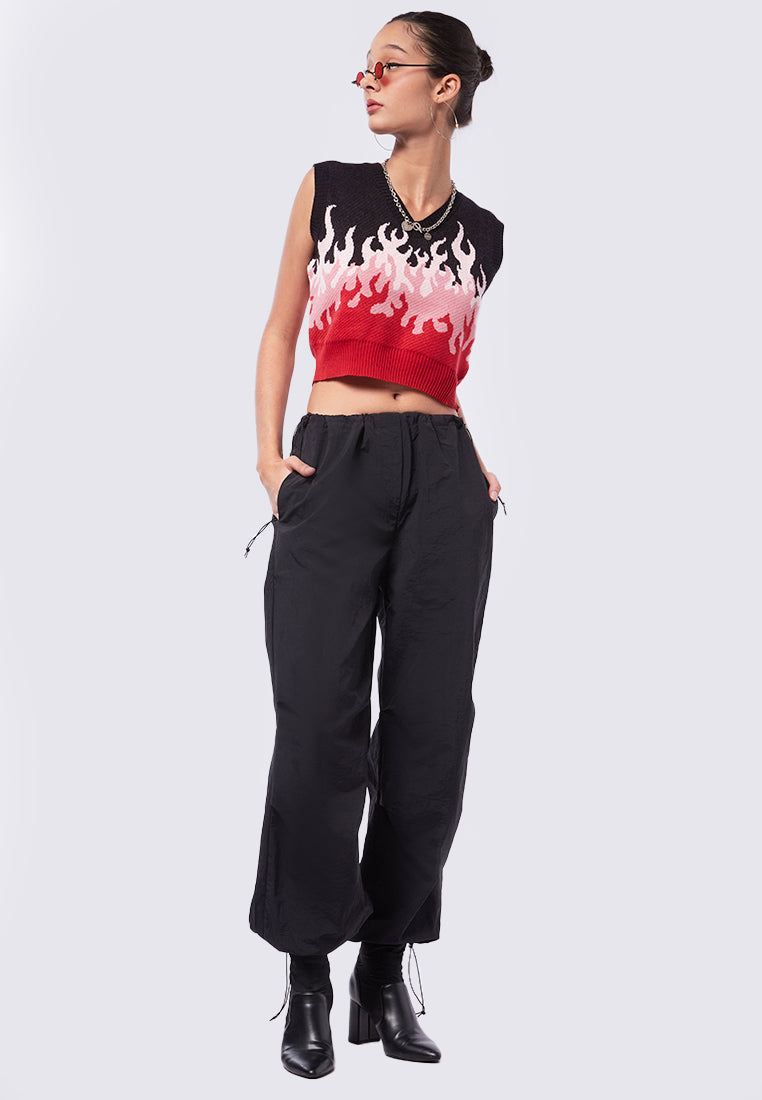 Parachute Pants with Drawstring Details