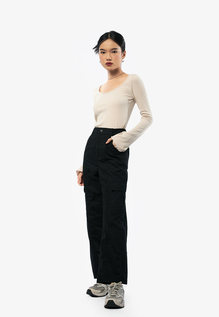 Straight Leg Cargo Trousers
