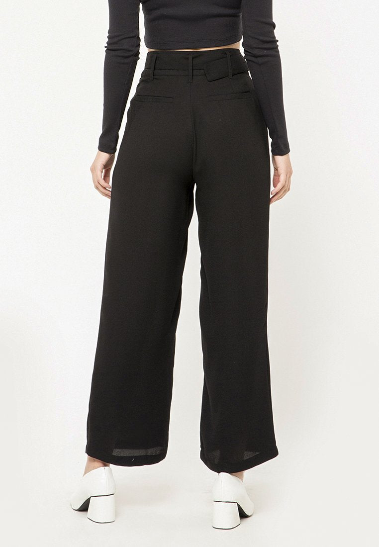 Wide Leg Pants with Belt