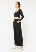 Wide Leg Pants with Belt