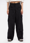 Wide Leg Cargo Pants Black