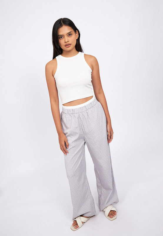 Double Waistband Long Pajama Pants