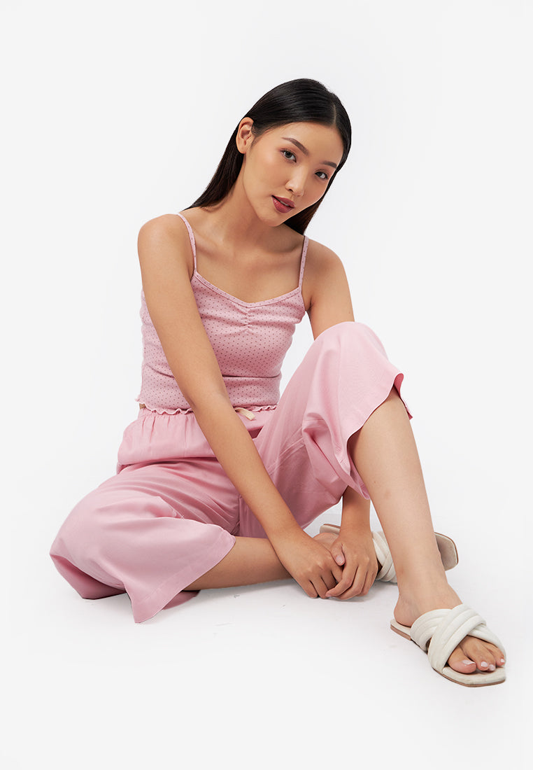 Cropped Pajama Bottom