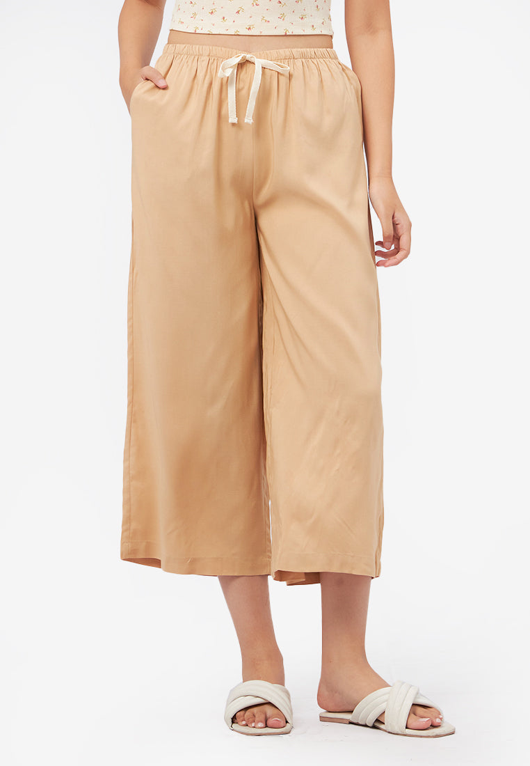 Cropped Pajama Bottom