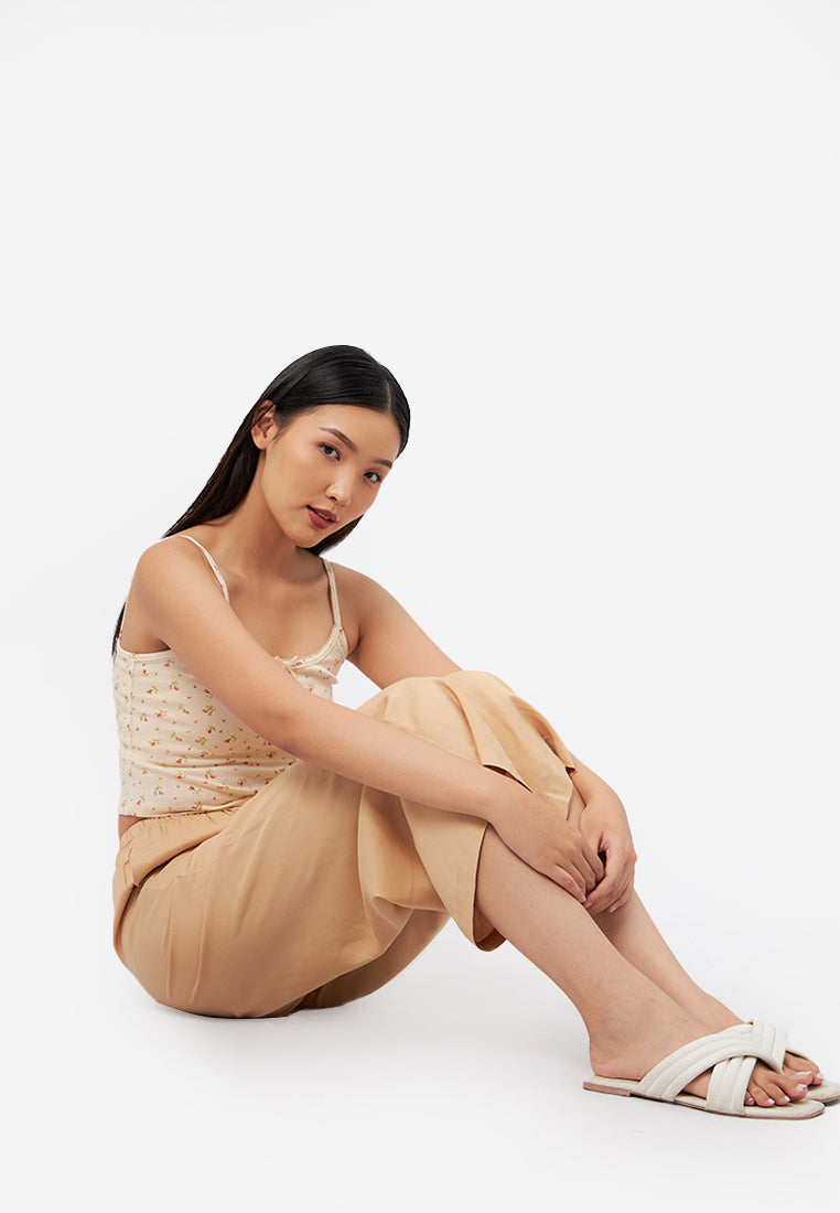 Cropped Pajama Bottom
