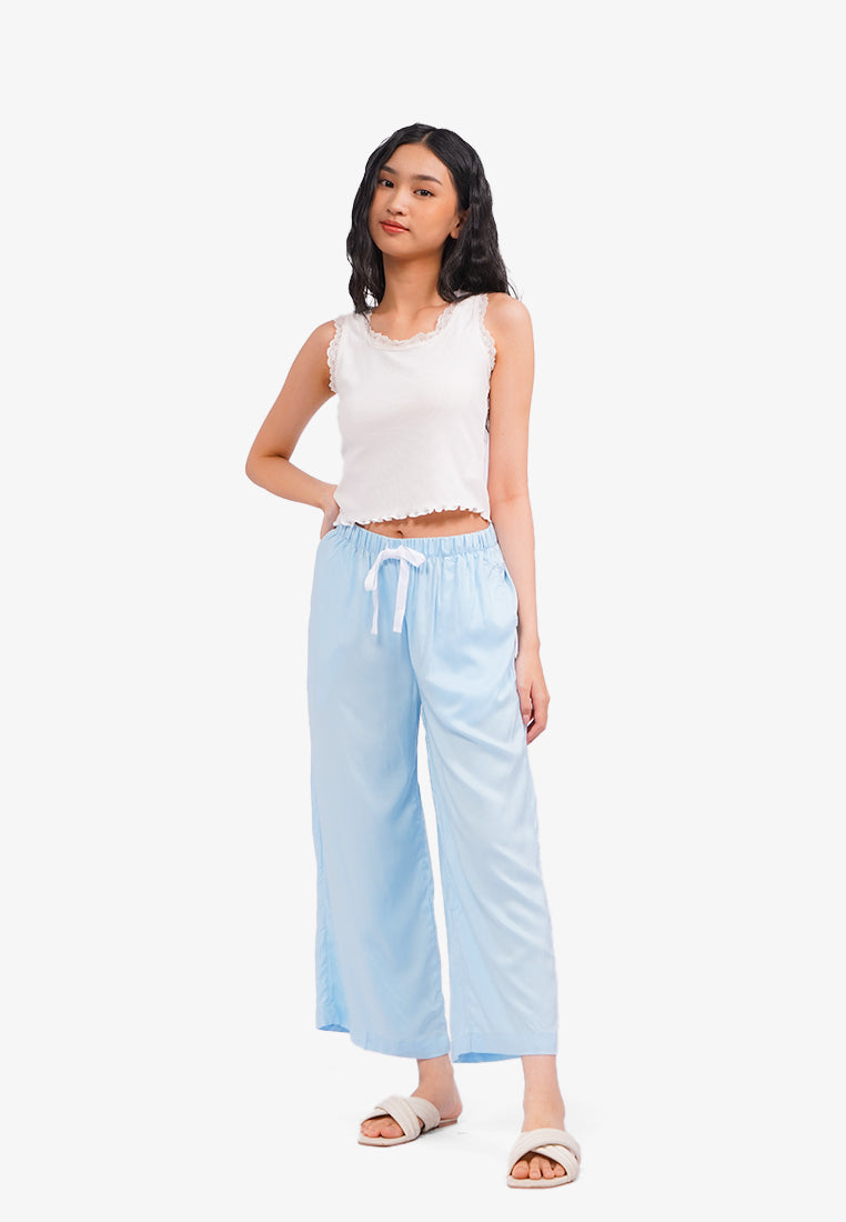 Lounge Pants with Elastic Waist Mint